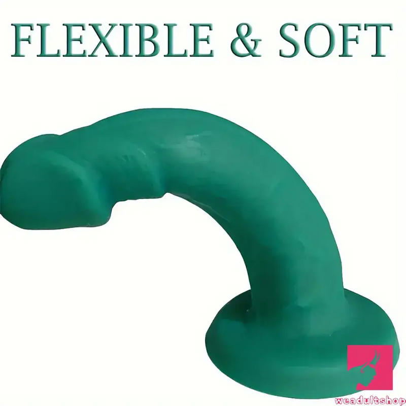 6.49in Real Lifelike Silicone Soft Dildo For Anus Vaginal Orgasm