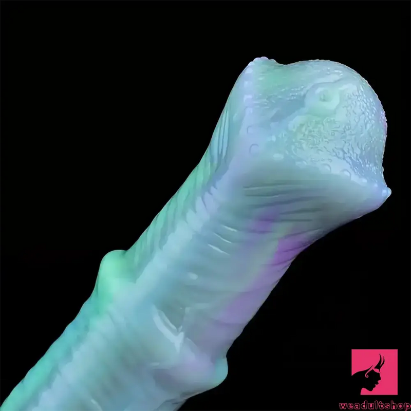 8.07in Silicone Soft Dildo Sleeve Horse Animal Luminous Cock Extender