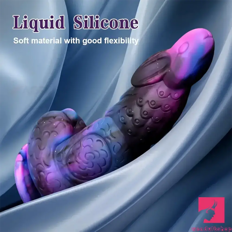 8.5in Silicone Dragon Soft Dildo For Men Women With Rabbit Head