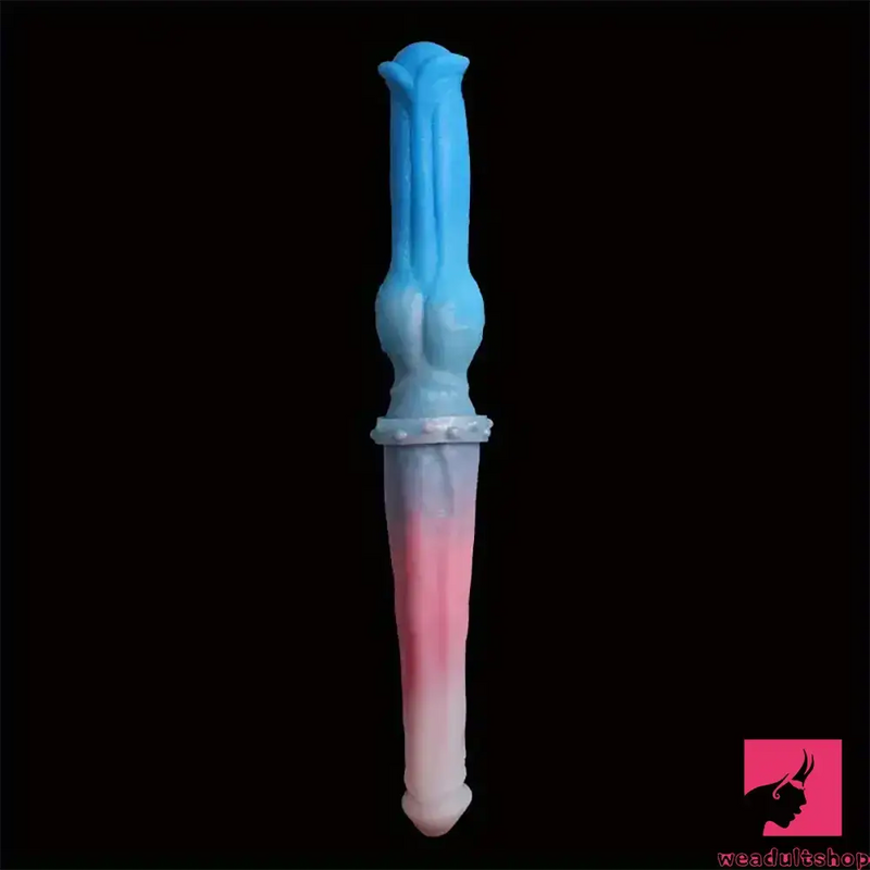 15.7in Long Large Double Sided Liquid Silicone Dog Horse Real Dildo