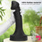 10.63in 12.6in 13.77in Silicone Big Soft Curved Black Mushroom Dildo