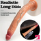 13.58in Realistic Large Long Silicone Soft Anal Dildo For Couple Sex