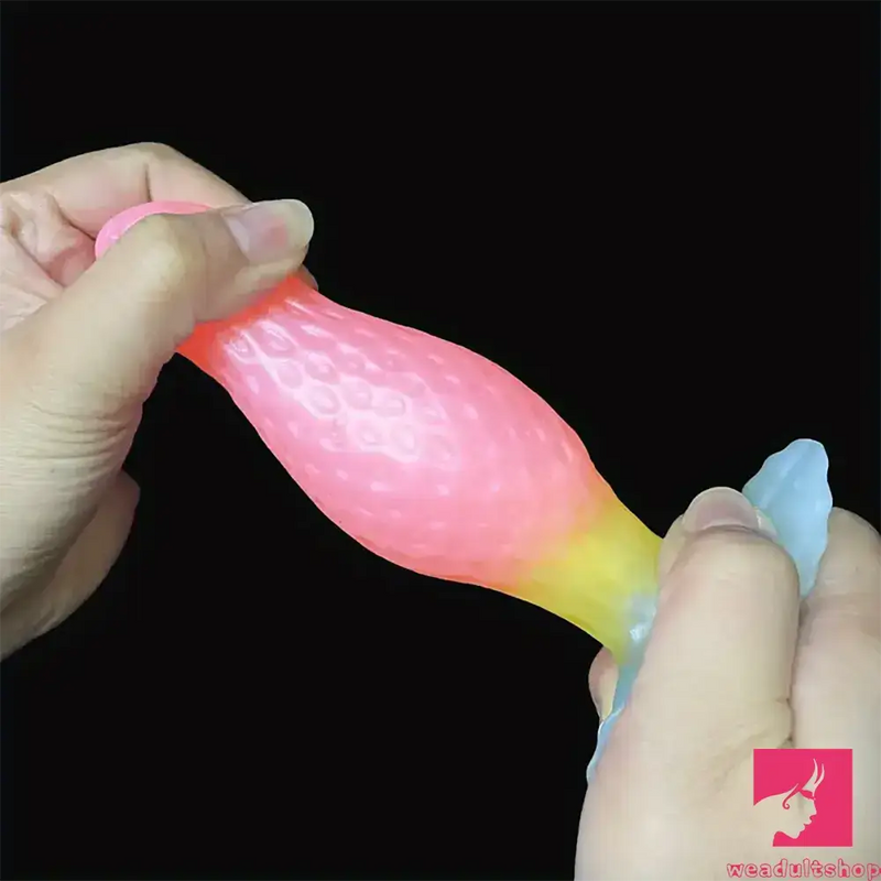 2.75in 3.54in 4.33in Strawberry Small Unisex Silicone Soft Dildo For Anus