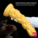 14.37in Nice Large Soft Long Fantasy Silicone Scary Skull Dildo