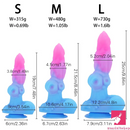 7.48in 8.46in 9.84in Fantasy Big Dog Penis Animal Silicone Flexible Dildo