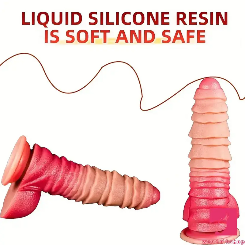 8.26in Liquid Silicone Real Big Soft Dildo For Anal Vaginal Love Toy