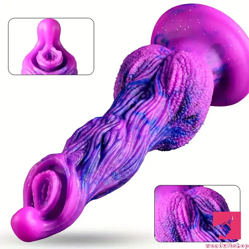 9.8in Fantasy Animal Soft Silicone Dog Monster Dildo For Anal Sex Play