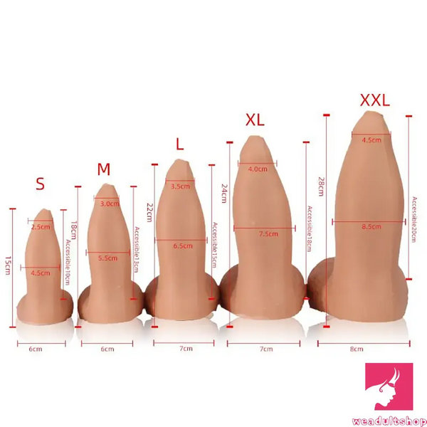 5.9in 7.09in 8.66in 9.45in 11.02in Silicone Big Thick Dildo For Female