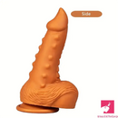 7.67in Sharp Head Spiked Silicone Soft Dildo For G-Spot Orgasm