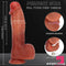 9.05in Realistic Auto Heating Thrusting Vibrating Dildo For Anus