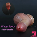 7.9in Lifelike Squirting Silicone Soft Dildo For Women With Strong Suction Cup