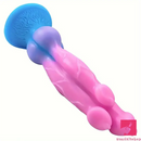 9.44in Colorful Silicone Flexible Fantasy Dog Dildo For BDSM Anal Sex