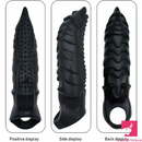 8.66in Wolf Head Silicone Cock Sleeve Big Dildo BDSM Sex Toy For Anus