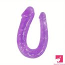 5.51in U-shaped Double Headed Penis Real Dildo For G-Spot Sex