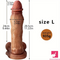 6.88in 9.64in 11.22in Thick Silicone Soft Lifelike Female Dildo Sex Toy