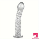 6.9in Clear Real Glass Crystal Dildo For G-Spot Vaginal Sex Orgasm