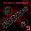 8.668in 11.86in 7.87in 11.02in Pumpkin Skull Fantasy Big Black Dildo