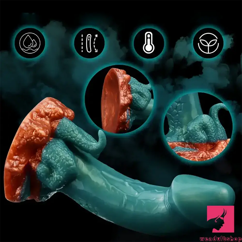 7.13in Dinosaur Monster Silicone Soft Dildo For Prostate Vaginal Orgasm