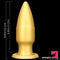 8.85in Premium Gold Soft Liquid Silicone Big Butt Plug Dildo Adult Toy