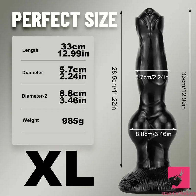 7.48in 9.45in 11.02in 12.99in Big Fantasy Animal Dog Cock Real Dildo