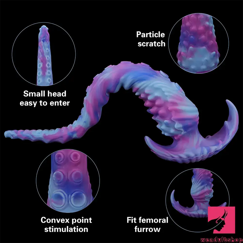 13.5in 17.7in Fantasy Big Long Octopus Tentacle Silicone Flexible Dildo