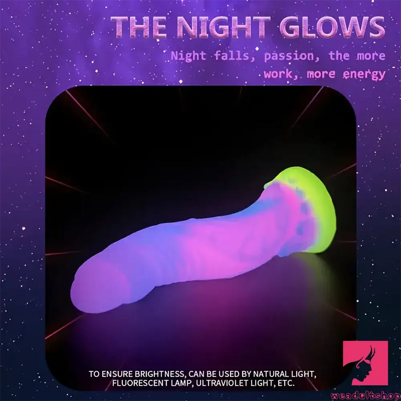 High-Quality Night-Glowing Liquid Silicone Odd Monster Dildo