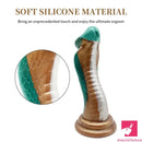 9.06in Silicone Soft Big Fantasy Snake Curved Dildo For Sex Toy