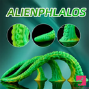 14.17in 17.7in 22.04in Alienophallos Octopus Silicone Flexible Big Long Dildo