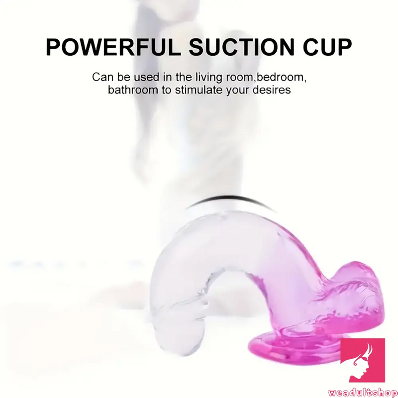 7.87in Realistic Women Men Sex Dildo For Masturbation With Suction Cup