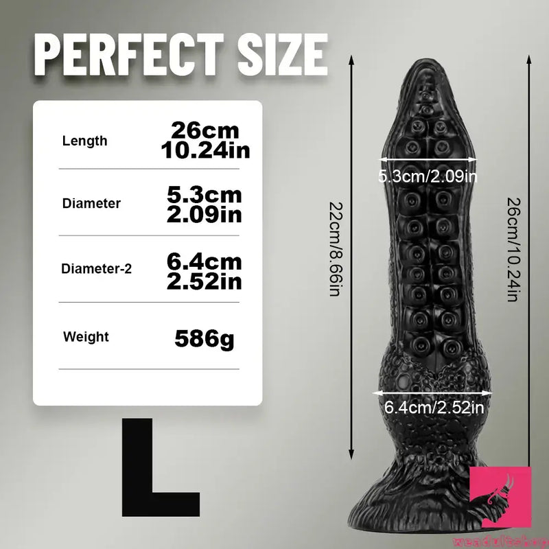 7.08in 9.06in 10.24in 11.81in Big Fantasy Tentacle Octopus Real Dildo