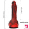 9.05in Premium Large Silicone Soft Mixed Color Dildo For Anus Clit