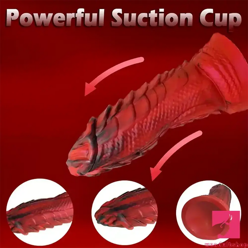 7.87in Silicone Flexible Snake Fantasy Dildo For Couples Women