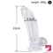 6.3in 7.28in 8.66in Realistic Clear Women Men Dildo With Suction Cup