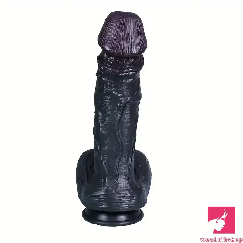 11.4in Silicone Ebony Large Soft Dildo For Women Men Suction Cup