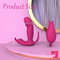 4.8in Small App Controlled Wearable Vibrating Tapping Vibrator Dildo