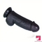 8.26in Realistic Silicone Ebony Big Dildo For Anus Clit Hand-Free Sex