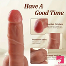 6.69in Realistic Silicone Soft Dildo For Women Anus Clit Hand-Free Sex