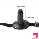 2.17in 3.74in Small Face Chin Dildo BDSM Adult Toy With PU Leather