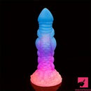 8.66in Silicone Dragon Luminous Real Soft Dildo For Clit Stimulation