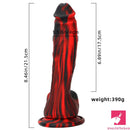 8.46in Premium Silicone Soft Mixed Color Dildo For Anal Sex Love Toy