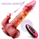 8.66in Realistic Thrusting Licking Heating Vibrator Dildo For Anal Sex