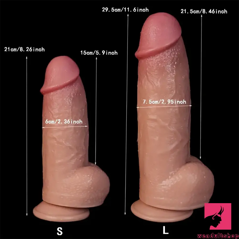 8.26in 11.6in Thick Big Realistic Dildo For Women Men Anus Vagina