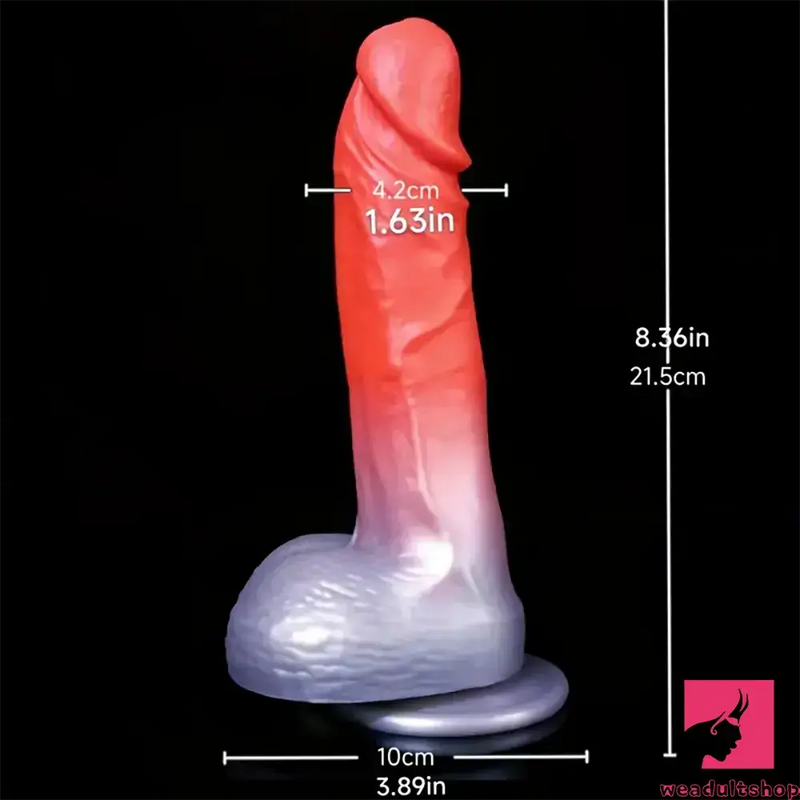 8.36in Real Cock Big Silicone Soft Dildo Clit Anal Expander For Vagina