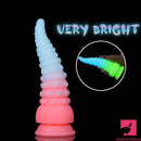 6.42in 7.48in 8.66in Fluorescent Octopus Tentacle Soft Dildo For Couple Sex