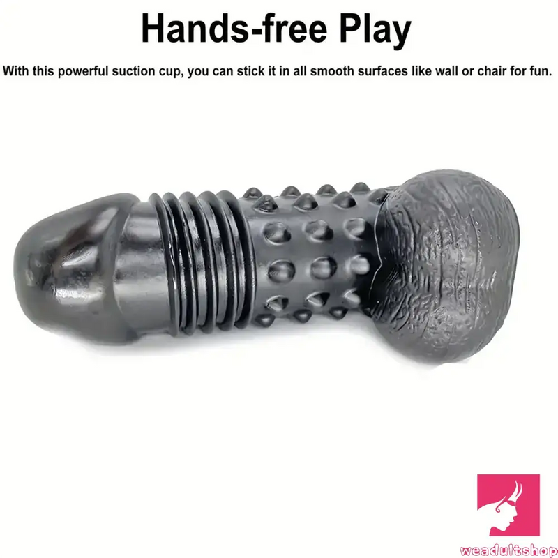 11in Huge Black Spiked Barbed Dildo For Women Men Sex Masturbation