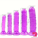 5.31in 5.51in 6.3in 7.09in 7.87in Crystal Dildo For Women Anal Sex