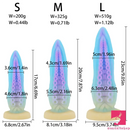 6.69in 7.87in 9.05in Fantasy Octopus Tentacle Silicone Flexible Dildo