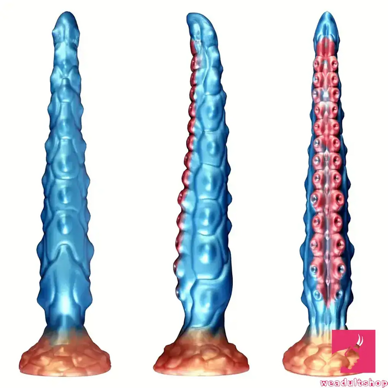 13.7in Big Long Real Tentacle Silicone Soft Dildo Penis Clit Expander