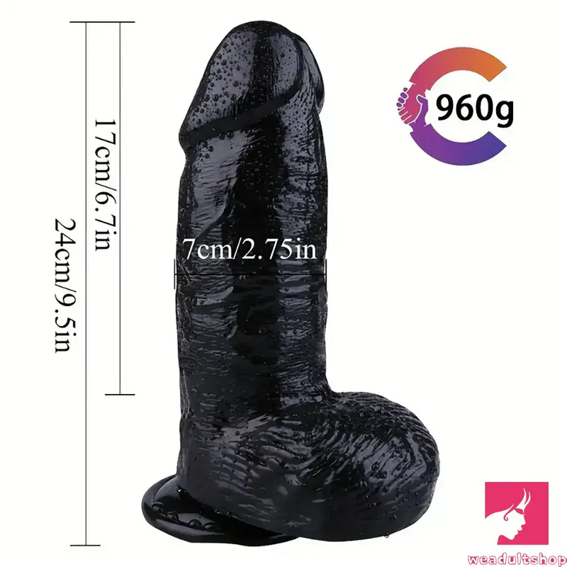 9.5in Big Real Looking Dildo For Women Men Lesbian Gay Adult Toy