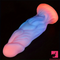 9.06in Fantasy Luminous Silicone Soft Big Dildo For Male Sex Toy